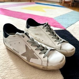 Golden goose superstar sneakers. Women’s European size 38 or U.S. size 7.5